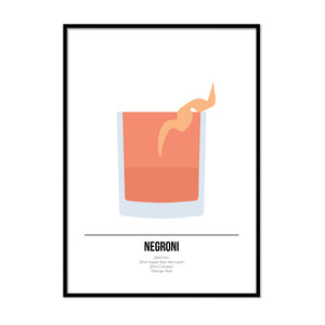 Negroni Cocktail Print - Printers Mews