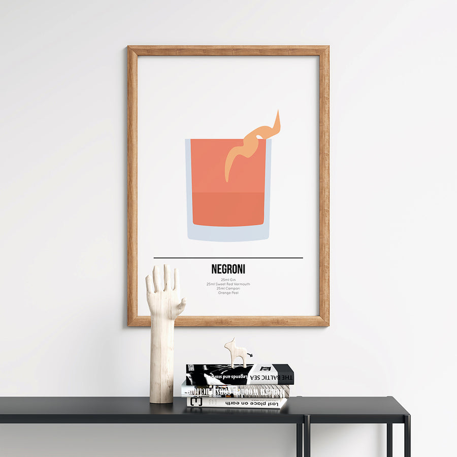 Negroni Cocktail Print - Printers Mews