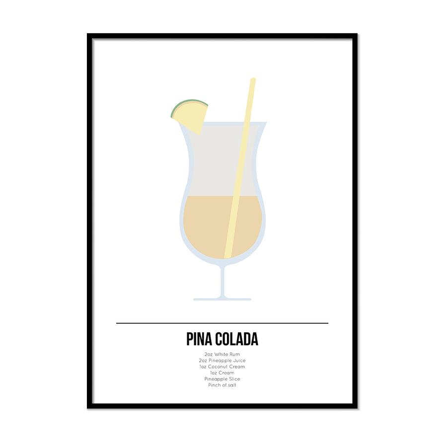 Pina Colada Cocktail Print - Printers Mews