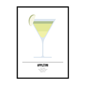 Appletini Cocktail Print - Printers Mews