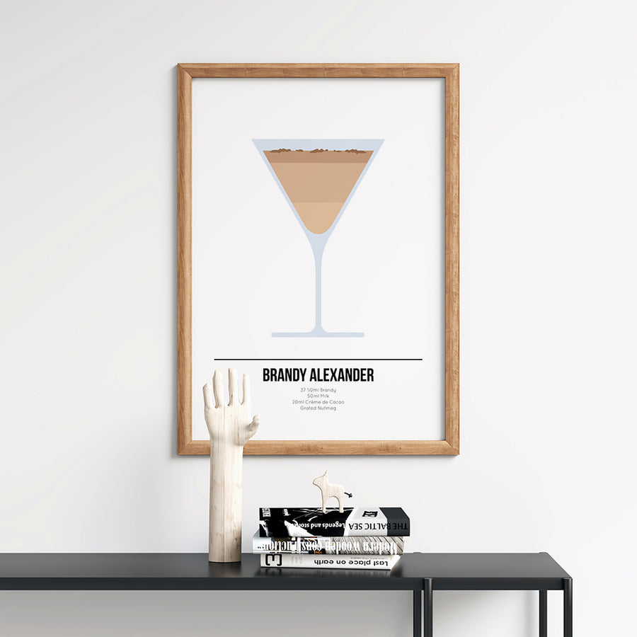 Brandy Alexander Cocktail Print - Printers Mews