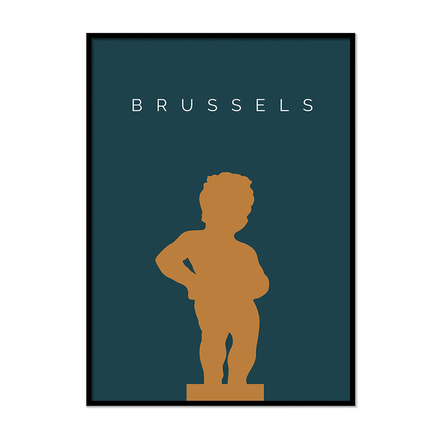 Brussels Manneken Pis Poster - Printers Mews