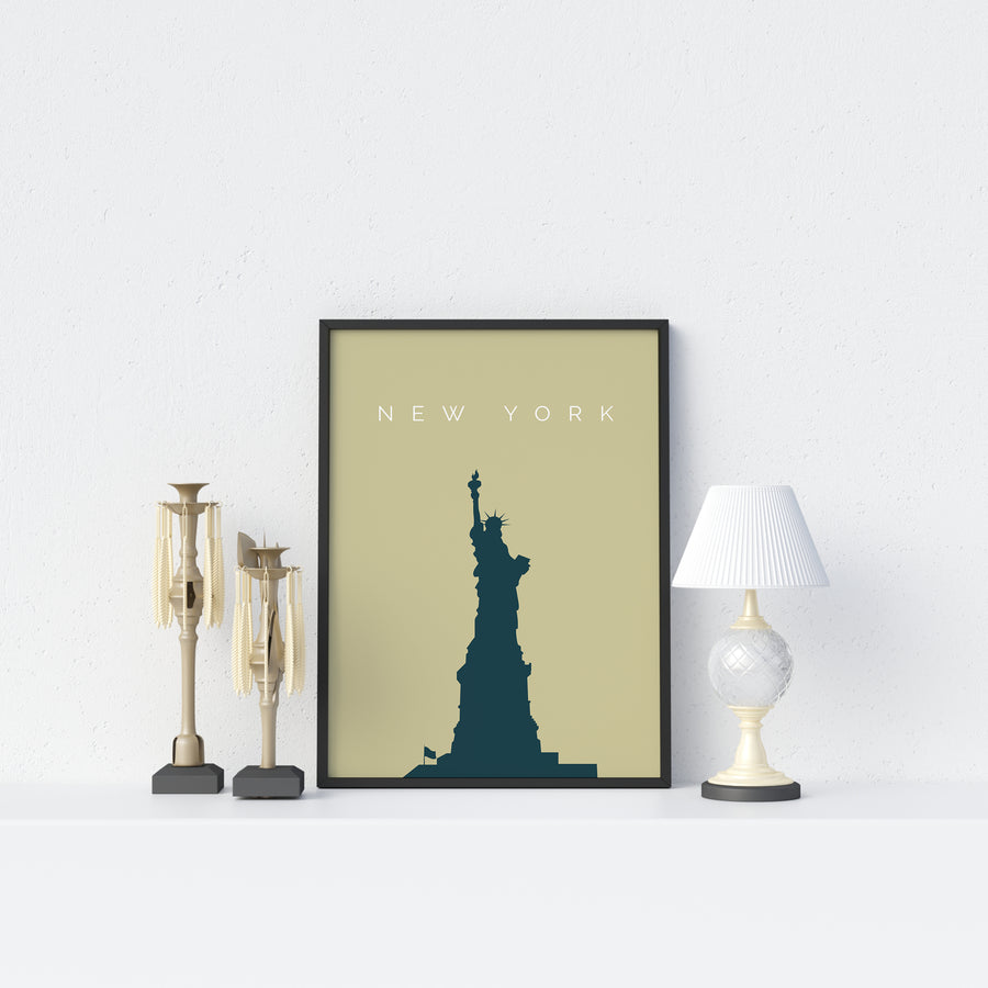 New York Statue Of Liberty Poster - Printers Mews