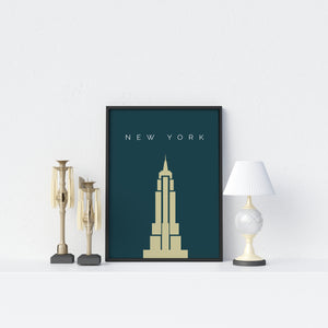 Empire State Building Poster - Printers Mews