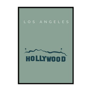 Los Angeles Hollywood Sign Print - Printers Mews