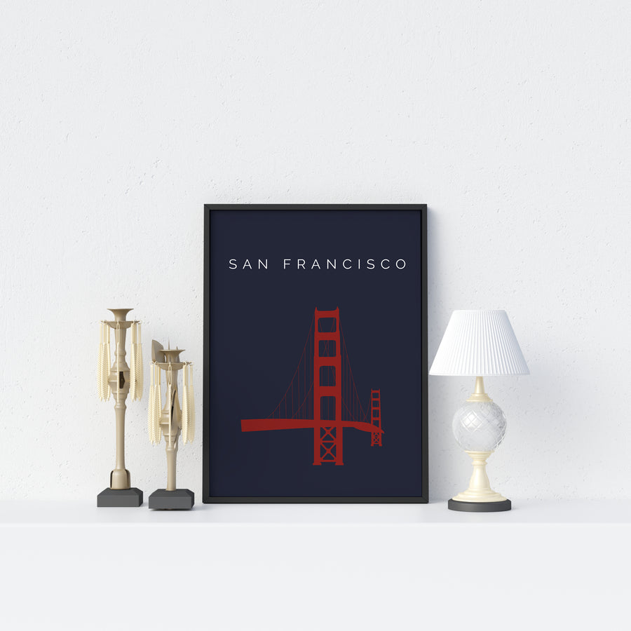 Golden Gate Bridge Poster - Printers Mews