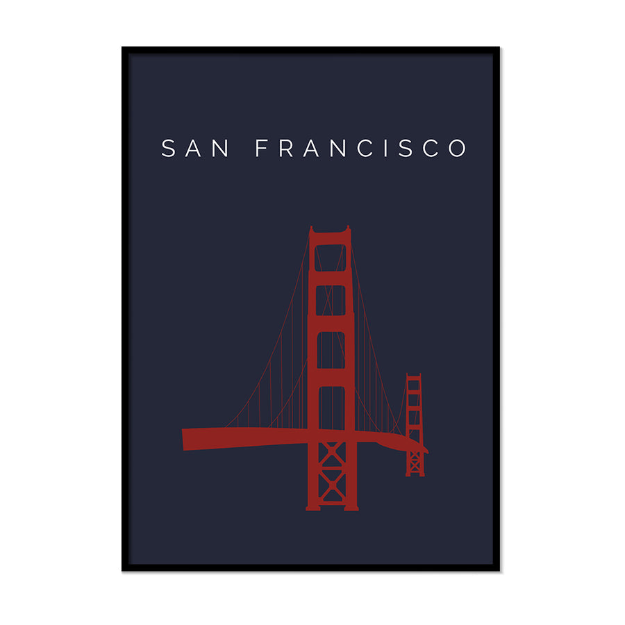 Golden Gate Bridge Poster - Printers Mews
