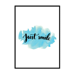 Just Smile Poster - Printers Mews