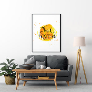 Think Positive Poster - Printers Mews