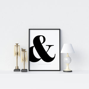 Ampersand Poster - Printers Mews