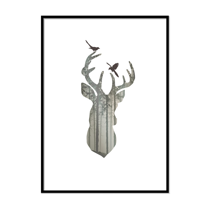 Deer forest Poster - Printers Mews