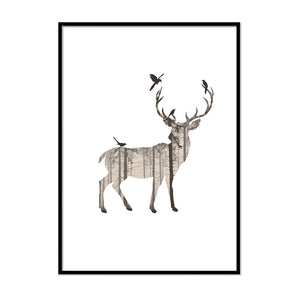 Forest stag Poster - Printers Mews