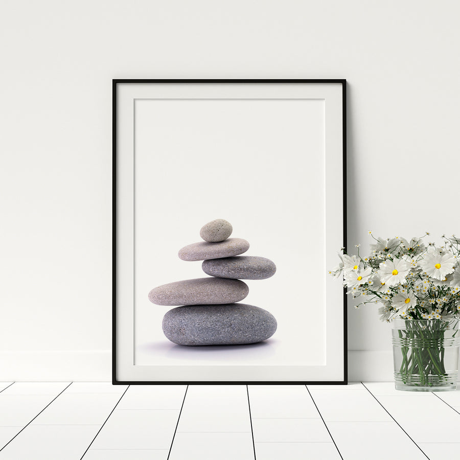 Stone Balance Rock Balancing Poster - Printers Mews