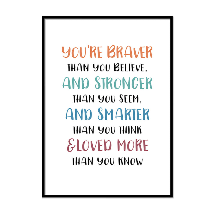 You're Braver Than You Believe Poster
