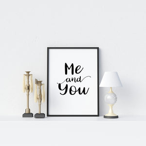 Me And You Poster - Printers Mews