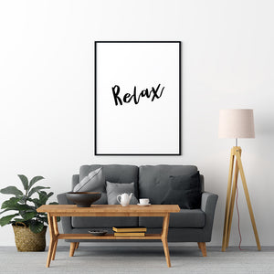 Relax Poster - Printers Mews