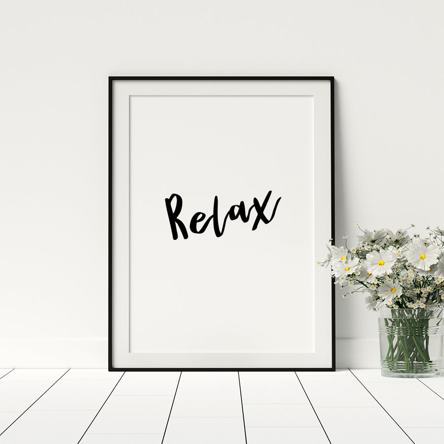 Relax Poster - Printers Mews