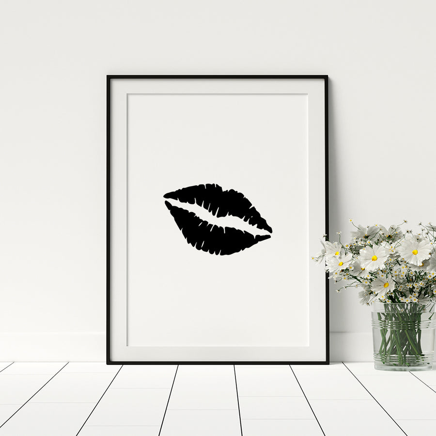 Kiss Lips Poster - Printers Mews