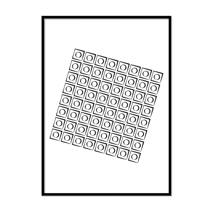 Conceptual Squares Poster - Printers Mews