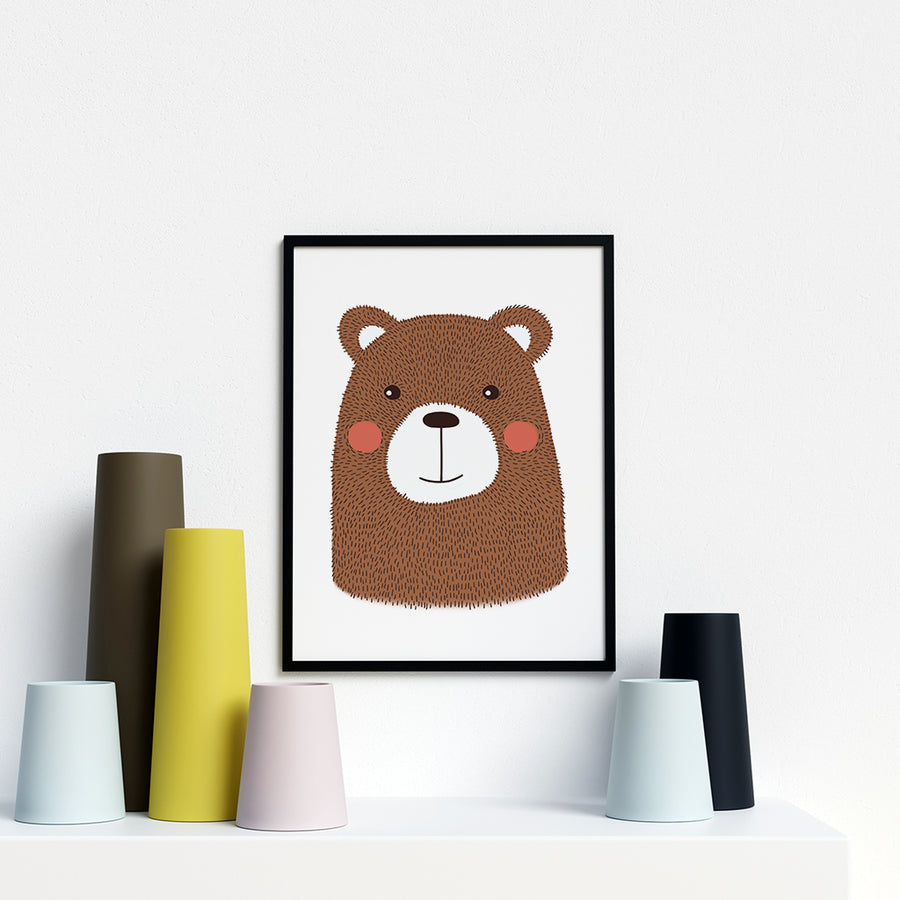 Bear Peekaboo animal prints