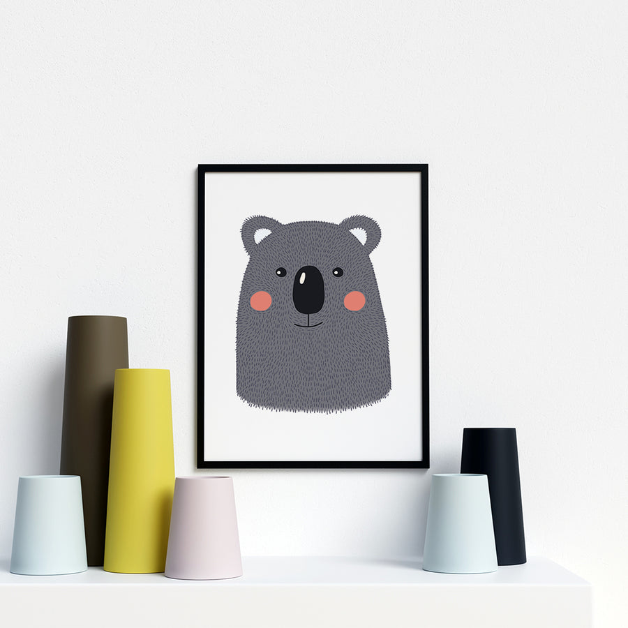 Koala Scandi nursery print