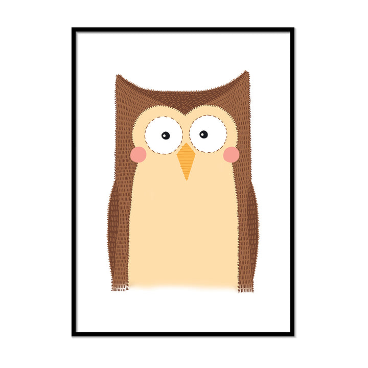 Scandi nursery print Owl
