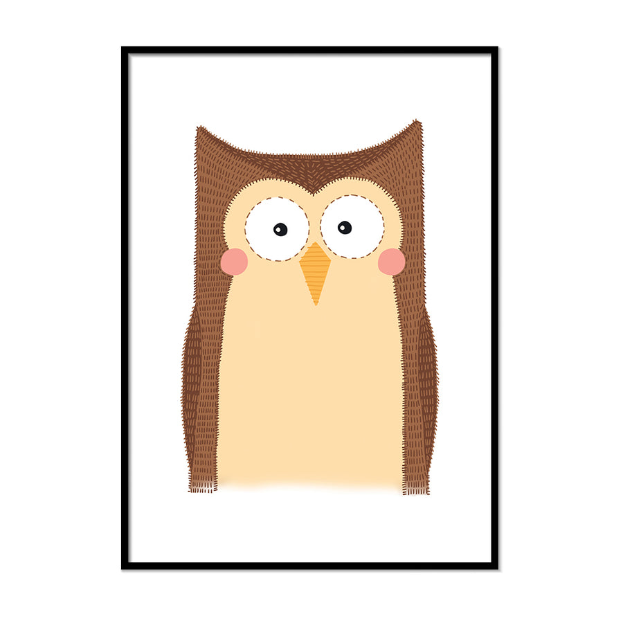Scandi nursery print Owl