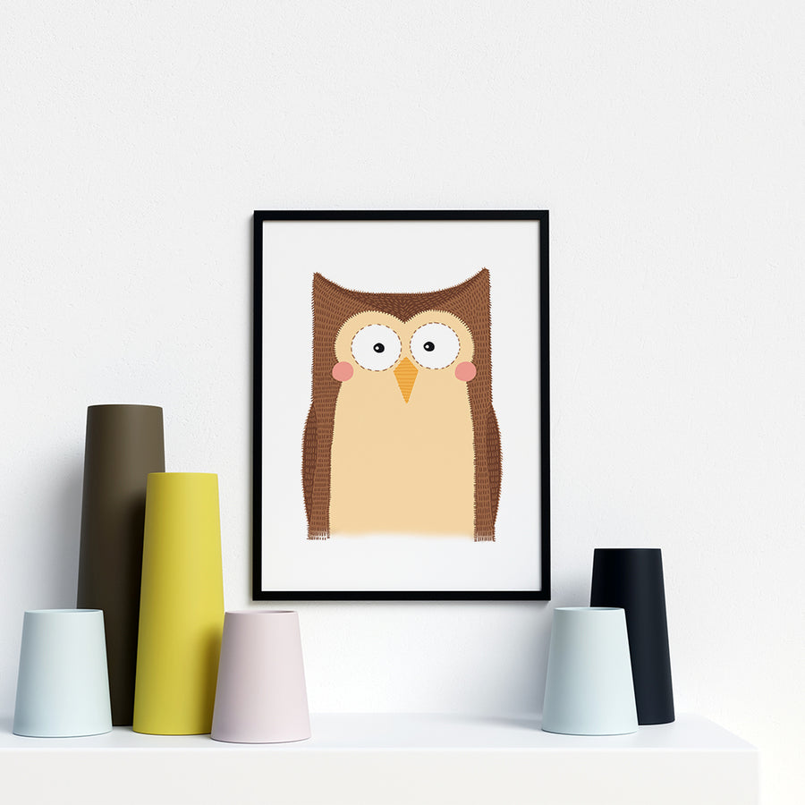 Owl Jungle animal prints for nursery