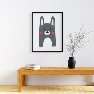 animal canvas prints for nursery Hare