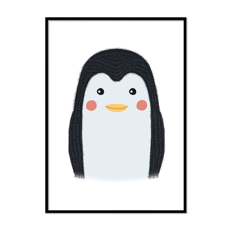 framed baby animal prints for nursery Penguin 