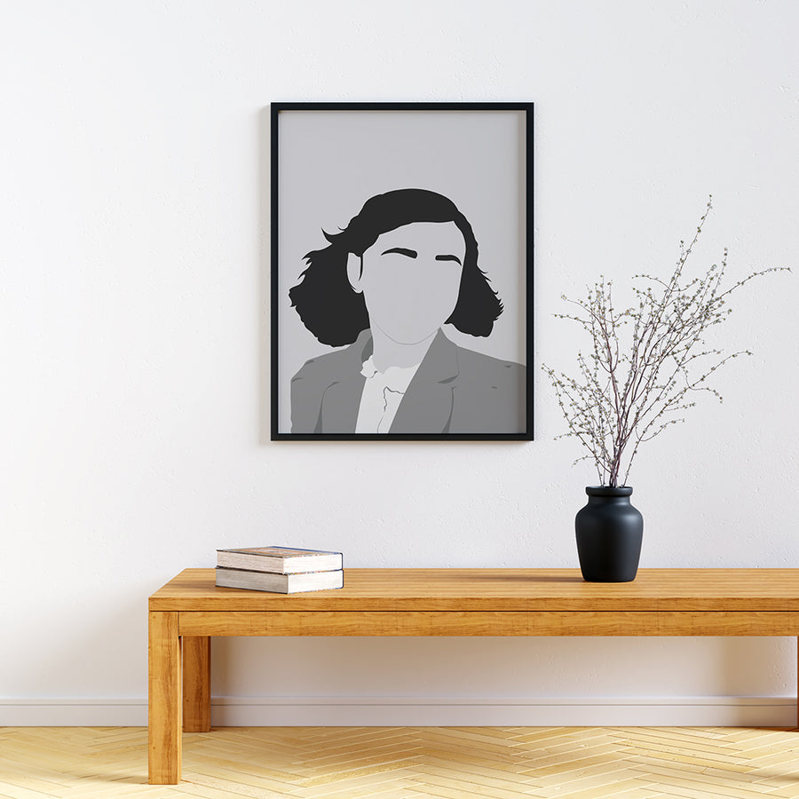 Anne Frank Feminist Icon Print