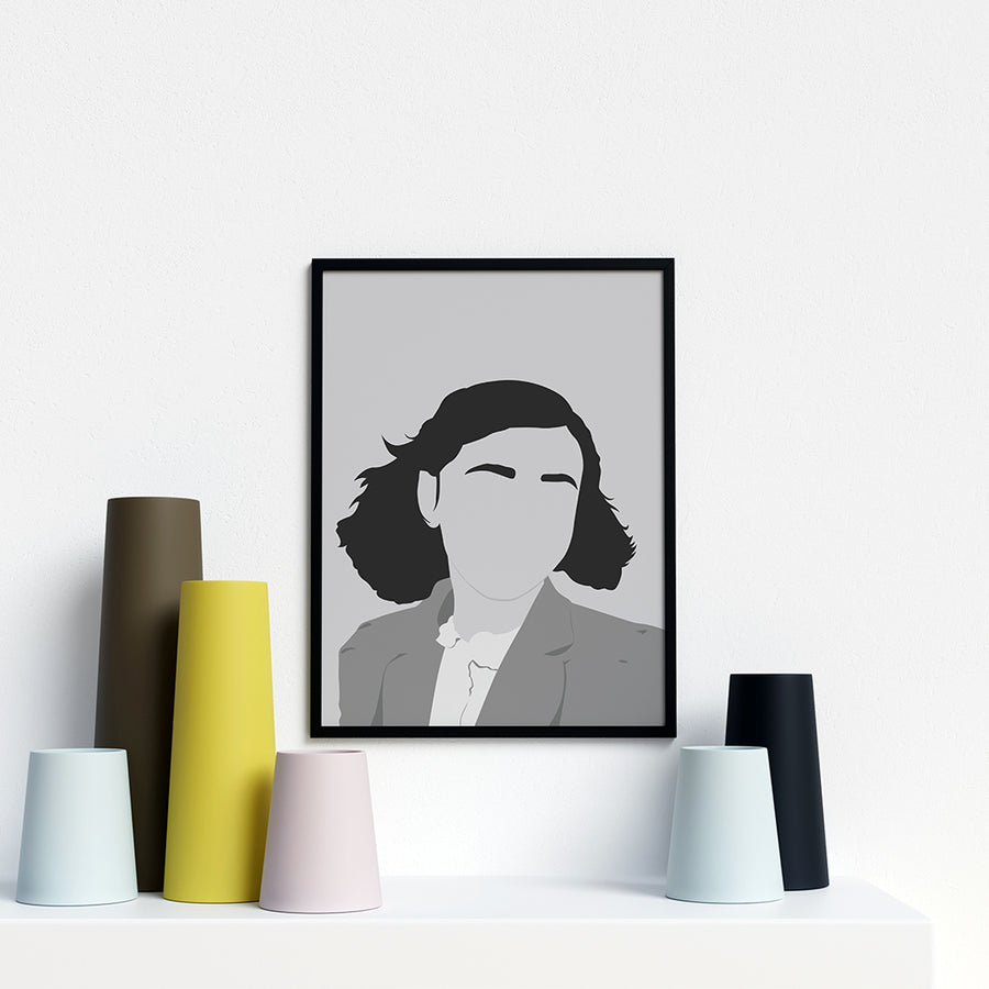 Anne Frank Portrait Poster