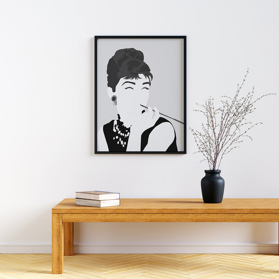 Audrey Hepburn Feminist Icon Print