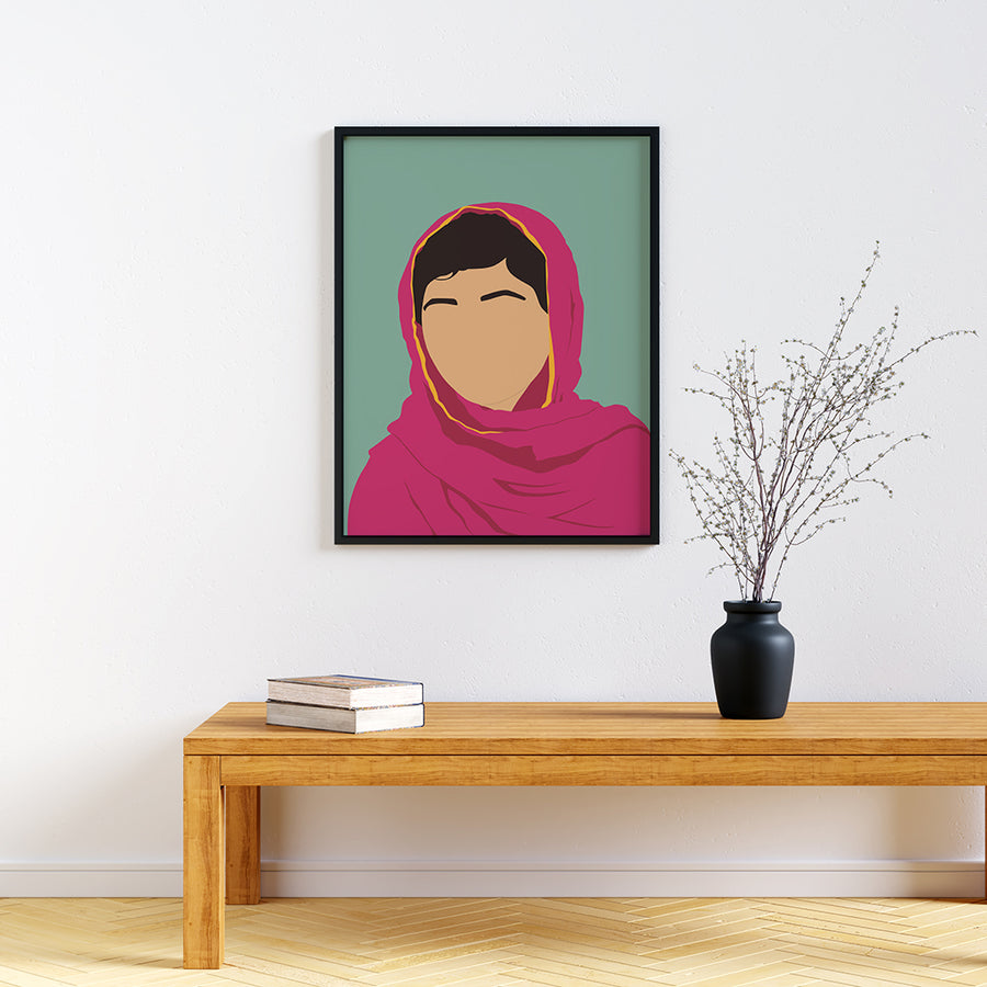Malala Feminist Icon Print