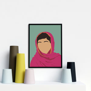 Malala Portrait Poster