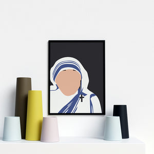 Mother Teresa Portrait Poster