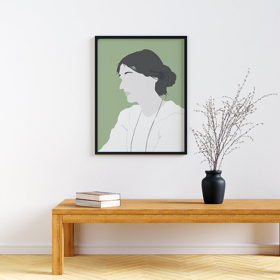 Virginia Woolf Feminist Icon Print