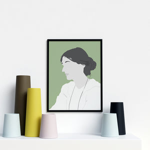 Virginia Woolf Portrait Poster