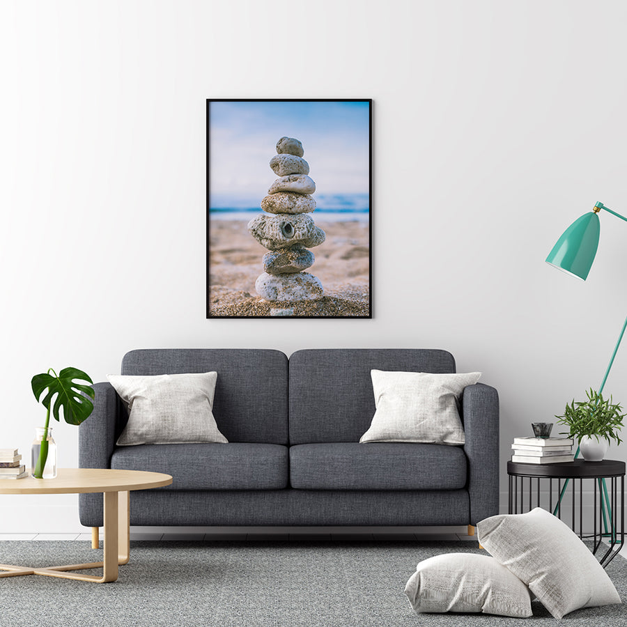 Stack Stones On The Beach - Printers Mews