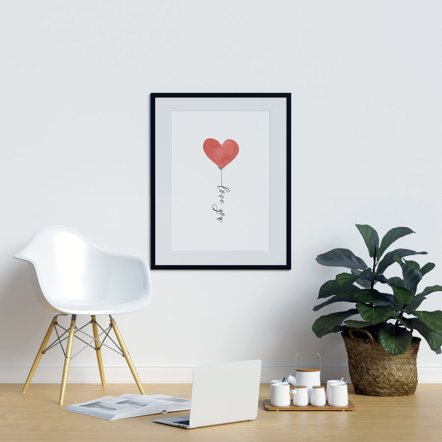 Love Heart Balloon - Printers Mews