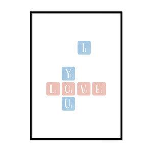 I Love You Scrabble - Printers Mews
