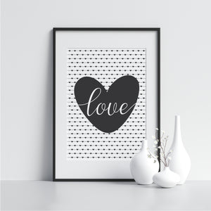 Love Heart Polka Dots - Printers Mews