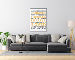 You Are Braver Than You Believe - Printers Mews