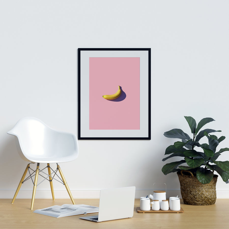 Pink Banana Poster - Printers Mews