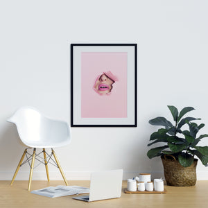 Pink Kiss Poster - Printers Mews