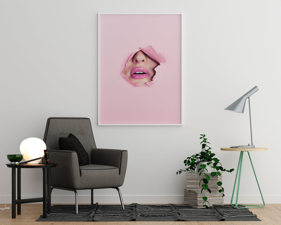 Pink Kiss Poster - Printers Mews