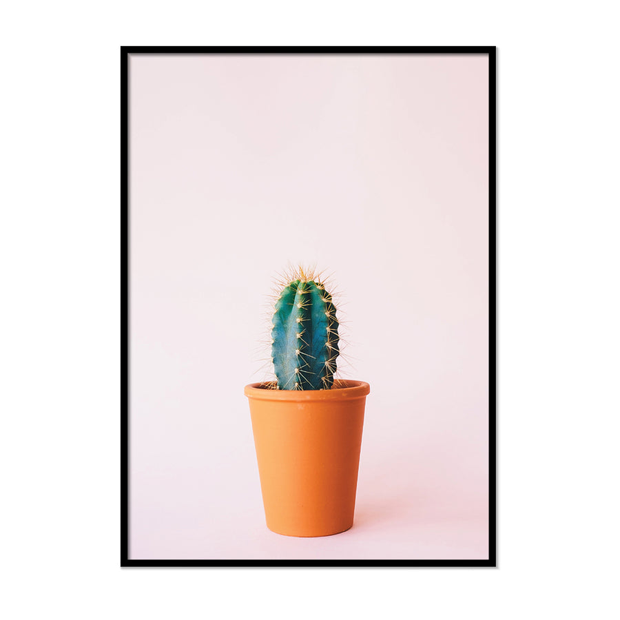 Pink Cactus Poster - Printers Mews