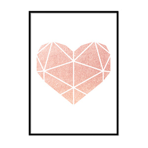 Pink Abstract Heart - Printers Mews