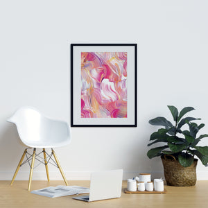 Irregular Pink Watercolor Shapes - Printers Mews
