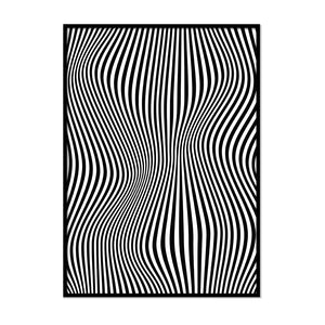 Black and White Irregular Lines - Printers Mews